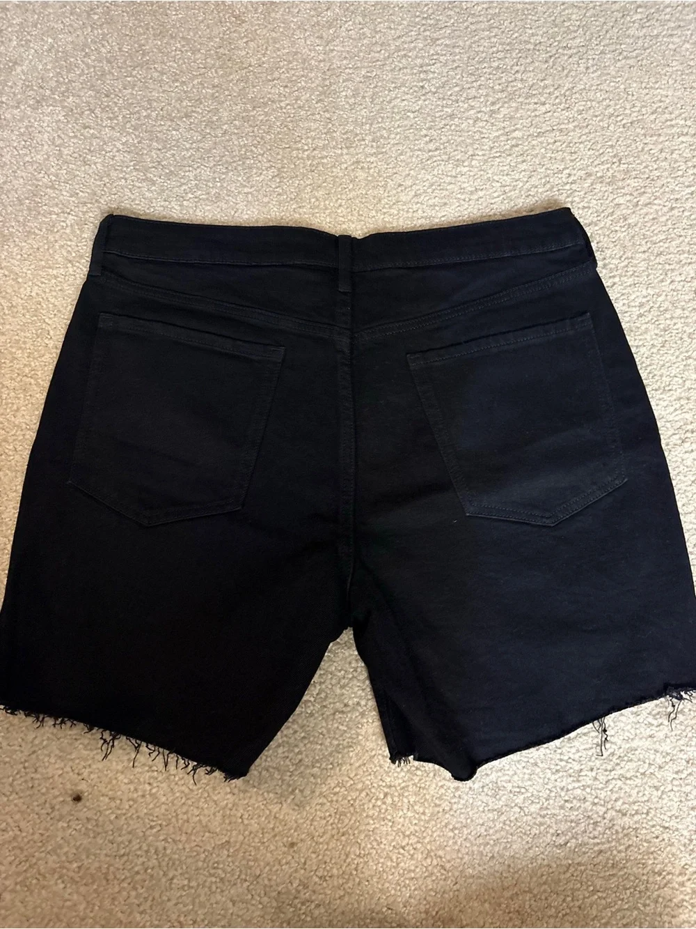 Old Navy Black Raw-Hem Denim Shorts for women